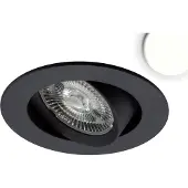 ISOLED LED Einbauleuchte Slim68 MiniAMP schwarz, rund, 8W, 24V DC, neutralweiß, dimmbar