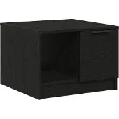 vidaXL Couchtisch Schwarz Eichen-Optik 50 x 50 x 36 cm Holzwerkstoff