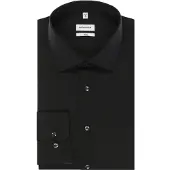 Seidensticker Businesshemd "Schwarze Rose" Slim 1/1 Kentkragen Uni