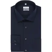 Seidensticker Business Hemd Herren Regular Fit Baumwolle blau, 48 510272-0004-00480