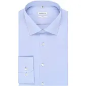 Seidensticker Businesshemd "Schwarze Rose", Herren, Gr. XL (44), normale Ärmellängen, blau, 100% Baumwolle, unifarben, slim fit, 2-Knopf-Manschette, Hemden Businesshemd, Slim 1/1 Kentkragen Uni