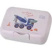 Koziol Lunchbox mit Trennschale, CANDY L TRUCKS organic purple grey