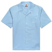 Kappa für Herren. 631372W Aousja blaues Hemd (S), Baumwolle, Kurzarm