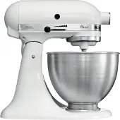 KitchenAid 5K45SSEFW, Standmixer, Weiß, Schlagen, Kneten, Mixen, Rührer, 1,15 m, 4,3 l, 220 RPM