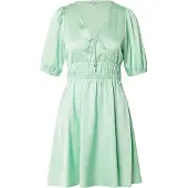 Pepe Jeans für Damen. PL953753 Olivia grünes Kleid (S), Lässig, Polyester, Kurzarm
