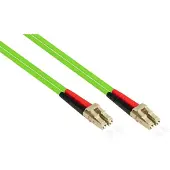 Varia LWL Patchkabel OM5 Duplex LC-LC, Multimode, LSZH, 2m limettengrün