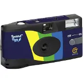 GT Photo , Einwegkamera Realishot Flash 27 Aufnahmen Farbe, Schwarz / Blau