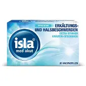 Engelhard Arzneimittel GmbH & Co.KG isla med akut Halspastillen extra starker Kräuter-Geschmack, 20 St. Pastillen