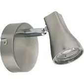 Eglo LED Deckenlampe Tiberio 1, Deckenstrahler, Stahl, Kunststoff in nickel-matt, warmweiß