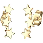 Elli Ohrringe Sterne Astro Trend Star Sternenbild 925 Silber Elli Gold