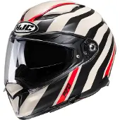 HJC F70 Galla Beige Rot Mc9Sf Integralhelms Größe XL