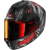 Shark Spartan RS Shaytan Matt Schwarz Rot Integralhelm Größe L