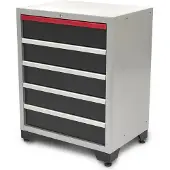 HBM 5 Schubladen Deluxe Profi-Werkzeugschrank für Werkstattausrüstung