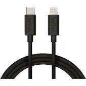 Veho VCL-005-MFI-C-1M, 1 m, Lightning, USB C, Männlich, Männlich, Schwarz
