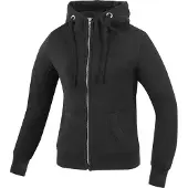 Bogotto R-Ace Damen Motorrad Zip Hoodie, schwarz, XS