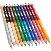 Jolly Superstick Crazy Buntstifte Farbstifte 24 Farben mit 12 Farbstiften Kinderfest und Bruchsicher
