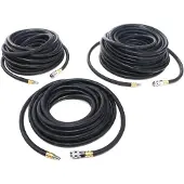 HBM 5 Meter Profi-Druckluftschlauch aus Gummi mit Armaturen