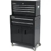 HBM Werkzeugwagen mit Aufsatzschrank, schwarz, Modell 2