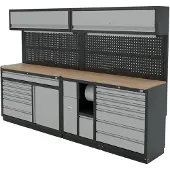 OEM Modulares Werkplatzsystem 10-teilig, schwarz, grau