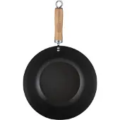 Typhoon World Foods 1401.108 Wokpfanne, 28 cm max. Durchmesser, Gusseisen/Gussaluminium, Induktionsherd-geeignet, Antihaftbeschichtung