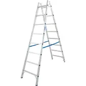 Krause Sprossendoppelleiter, aus Aluminium, 2x 8 Sprossen