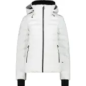 CMP wattierte Damen Skijacke mit Clima Protect und Kapuze weiss 42