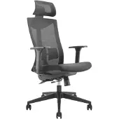 Ergo Ergonomischer Bürostuhl mit Rädern und Lordosenstütze Drehstuhl Höheverstellbar Neigungsfunktion der Rückenlehne Schreibtischstuhl bis 150kg Belastbar