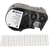 Brady M5-118-499, Nylongewebe, Schwarz auf weiss, 9.53 x 25.40 mm, Durchmesser 9.53 mm (Deckeletike