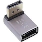 InLine 17291G, DisplayPort, DisplayPort, Grau, Schwarz