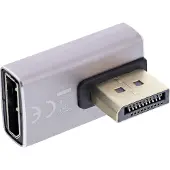 InLine 17291I, DisplayPort, DisplayPort, Grau, Schwarz