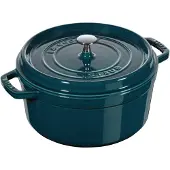 Staub La Cocotte Cocotte 26 cm, rund, La-Mer, Gusseisen