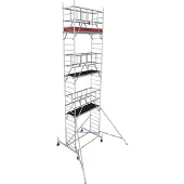 Krause Alu-Fahrgerüst ProTec, 200 kg/m², TÜV-geprüft, gebremste Rollen, L 2000 x B 700 x H 8300 mm
