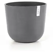 Ecopot's Blumentopf "Oslo 35 Grau", für innen und außen: frostsicher, bruchsicher und lichtbeständig