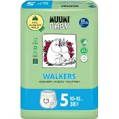 Muumi Baby Eco Pull Ups Size 5 38 Sensitive Premium Nappy Pants with Leakage Barrier