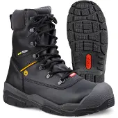Ejendals Offroad, Stiefel, Männlich, Erwachsener, Schwarz, Grau, Gelb, Einfarbig, Schnürverschluss, Reißverschluss