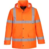 Portwest Warnschutz Winterjacke S460" 300D Industrie Warnschutzkleidung - Orange M"