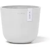 Ecopot's Blumentopf "Oslo Mini 16 Weiß", für den Innenbereich