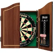 Harrows Darts Pro's Choice, Dartscheibe, Mehrfarbig, Holz, 6 Stück(e), Rosewood Finish Cabinet (with scoreboards inside the doors) Official Competition Bristle Dartboard...