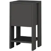 Merkloos Nachttisch - Stilvolles Anthrazit - 30x55x30cm - Langlebiges Melamin