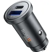 Technaxx USB-Zigarettenanzünder-Adapter TX-305, USB-A und USB-C, für 12-24V, 3A, 30 Watt