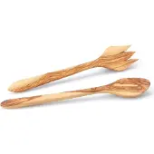 Continenta Salatbesteck, (Set, 2 tlg.), aus robustem Olivenholz