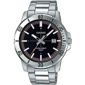 Casio MTP-VD01D-1E2V Men's Enticer Stainless Steel Black Dial Casual Analog Sporty Watch