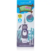 Brush-Baby WildOnes Elektrische Kinderzahnbürste im Nilpferd-Design für Kinder von 0 bis 10 Jahren