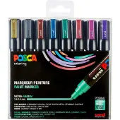Posca Marker Mit Mittlerer Spitze Metallic-farben 8 Stück (401668)