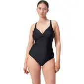 Speedo Badeanzug Eco Cross Knot Shaping 1P Damen Black-Maat 38