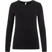 Pieces Oberteil mit langen Ärmeln in Black | Gr.: XL