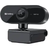 Sandberg USB Webcam Flex 1080P HD, 2 MP, 1920 x 1080 Pixel, Full HD, 30 fps, USB, Schwarz