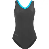 Crowell Damen Badeanzug Angie col.03 grau-blau 36