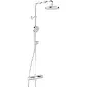 Oras Rainshower brusesystem med termostatbatteri, Ø200 mm hovedbruser & Ø95 mm håndbruser