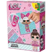 SES Creative L.O.L. 14195 Diamantenmosaik - Kreatives Glitzer-Bastelset für Mädchen ab 6 Jahren, 320 Stück(e), 6 Jahr(e), Mädchen, Kind, Mehrfarbig, Niederlande